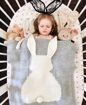MOTOHOOD Mušelínu Baby Deky Novorodenca 3D Rabbit Ucho Mušelínu Swaddle Detské Veci Pre Novorodencov Výzdoba Miestnosti 73*108 cm