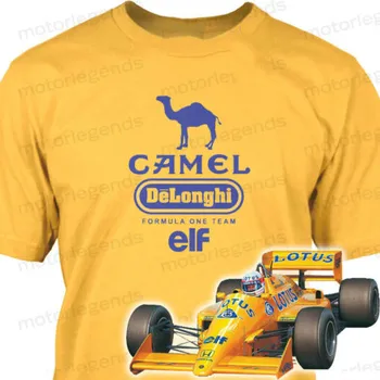Motorlegends™ Tím Lotus 99T Camel Historické Preteky F1 T-Shirt Grand Prix Tee New Streetwear Veľkosti S-3Xl