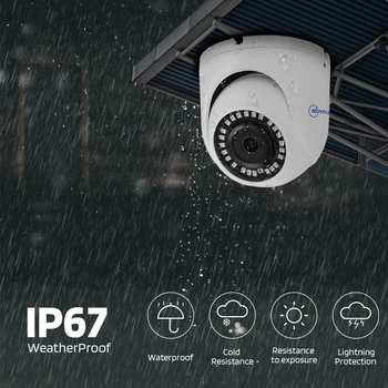 MOVOLS 1080P H. 265 Bezpečnosti POE IP Kamera Nepremokavé 2.8 mm Audio CCTV Kamery Doom Domov Surveillance Camera ONVIF pre NVR Systém