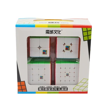 Moyu Cubing Triede MoFangJiaoShi 2x2x2 3x3x3 4x4x4 5x5x5 Magic Cube Nastaviť Darček Stickerless Hračky Pre Deti MF2S MF3S MF4S MF5