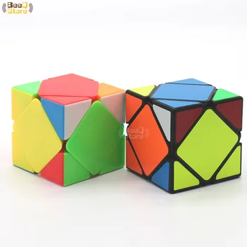 MoyuSkewb Skosenie Magic Cube Rýchlosť 3x3x3 Cube Puzzle Magico Cubo 3x3 Black Stickerless Vzdelávacie Mozgu Teaser Hračka