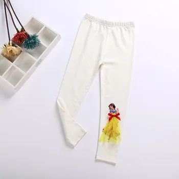 Mrazené Elsa Legíny pre Deti, Dievčatá Jeseň Roku 2019 Snow White Cartoon Leggins Dievčatá Deťom Dlhé Nohavice Mrazené Elsa Legíny