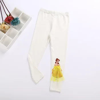 Mrazené Elsa Legíny pre Deti, Dievčatá Jeseň Roku 2019 Snow White Cartoon Leggins Dievčatá Deťom Dlhé Nohavice Mrazené Elsa Legíny
