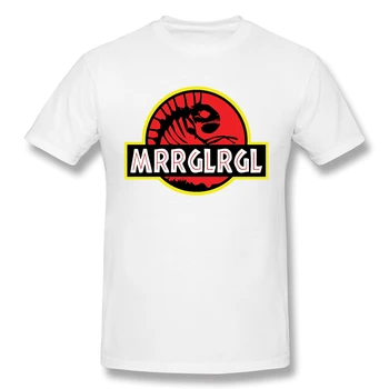 Mrglrgl ParkT-Shirt Mužov Najvyššej Kvality, Bavlna Krátke Letné Rukáv jurský park Príležitostné Voľné Tričko