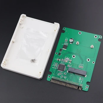 MSATA 2,5 Palcový PATA IDE 44 Pinový SSD (Solid State Drive) Kryte Adaptéra Converter Kartu Prípade 9,5 mm