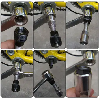MTB Bike Kľukou Sťahovák Odstránenie Cestnej Opravu Bicyklov Extractor stredová Odstraňovač Cyklistické Kuky Pedál Repair Tool