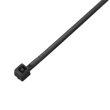 MTSPACE 1000pcs/Set 100mm X 3 mm Self-Locking Čierny Nylon Drôtené Káblové Zip Väzby Upevnite Zábal ROHS Certifikovaný Sieťový Kábel Značky