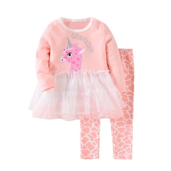 Mudkingdom Módne Značky Baby Dievčatá Oblečenie Set Oblečenia Čipky Šaty Nastaviť Batoľa Dievča Oblečenie 2020