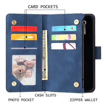 Multi-card peňaženky obal Pre Samsung Galaxy S20 S10 S9 S8 Plus S10e S20 Ultra Poznámka 9 10 Pro 20 Ultra Flip Cover Prípade
