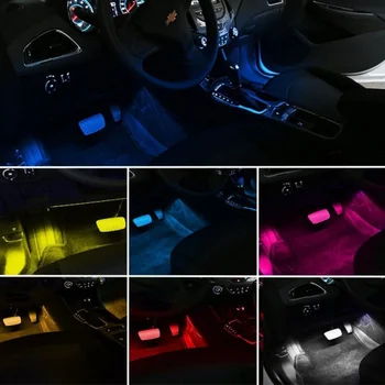 Multi-farebné Auto Truck Interiéru Atmosféru Podľa Dash Sídlo Poschodí Neónové Osvetlenie Súprava Multi-Mode Zmena IR Bezdrôtové Diaľkové Ovládanie