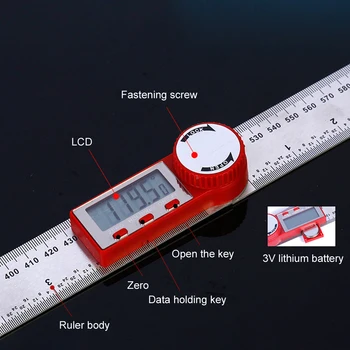 Multi-funkčné Uhol Inclinometer Pravítko Nehrdzavejúcej Ocele Uhol Meradlo Digitálne Electron Goniometer Uhlomeru pre Dreva