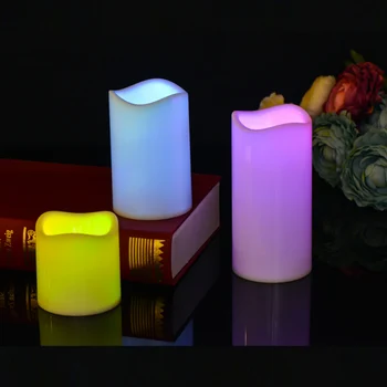 Multicolor LED sviečkach S Diaľkovým Žiarovky Flameless Falošné Sviečka Festival Svadobné Oslavy Dekorácie