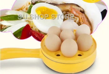 Multifunkčné domáce mini vajíčko omeleta Palacinky Elektrické Vyprážaný Rezeň Panvice-Non-Stick Varené vajcia kotla parník Vypnúť