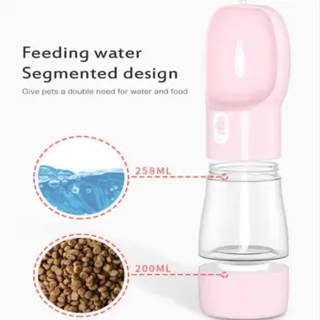 Multifunkčné Psov Vody Feeder Prenosné Psa Fľaša Na Vodu Pre Psov Pitnej Misy Šteňa Mačka Zásobník Vody Pet Produktov