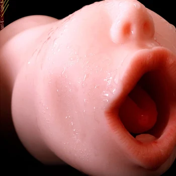 Muž Masturbator Realistické Aritificial Silikónové Pošvy Pocket Pussy Deep Throat Jazyk Cicať, Sexuálne Hračky pre Mužov Dospelých, sexuálne hračky