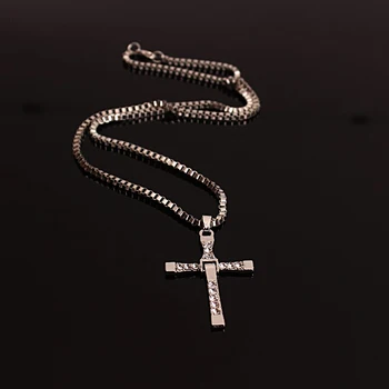Muž náhrdelník prívesok kríž náhrdelník módne náhrdelníky mužov Fast & Furious šperky, módne šperky mužov