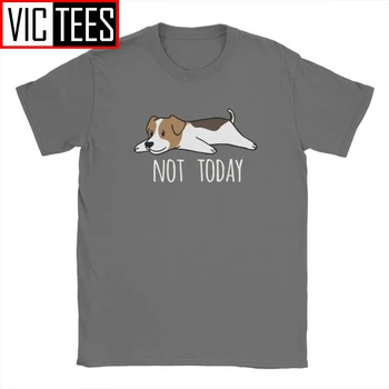 Muž Vtipné Nie Dnes, Jack Russell Teriér, Pes Človeka, T Košele Lumbálna Bavlna Tee Tričko T-Shirt Darček Oblečenie