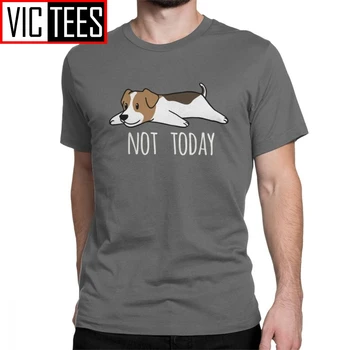 Muž Vtipné Nie Dnes, Jack Russell Teriér, Pes Človeka, T Košele Lumbálna Bavlna Tee Tričko T-Shirt Darček Oblečenie