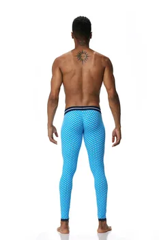 Muži Bielizeň Nohavice Nové Bavlna Geometrický Vzor Calzoncillos Largos Hot Predaj Pantalones Termicos Hombre Para El Invierno