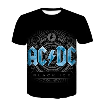 Muži metal rock band t Letné tričko-krátke rukávy T-shirt pánske plus veľkosť T-shirt pre mužov, hip-hop, 3D tlač pohodlie T-shirt