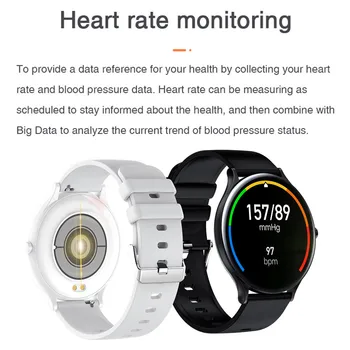 Muži Nepremokavé Fitness Tracker Smart Hodinky 9.0 mm ultra-tenké telo Srdcovej frekvencie, Krvného Tlaku Smartwatch Ženy, Pre IOS a Android