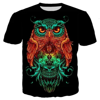 Muži Oblečenie Zvierat, cigariet Lev Tričko Camiseta mačka eagle 3d T Shirt Vtipné tričká Octopus monster Bežné Fitness bežné Tees