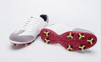 Muži profesionálne mikrovlákna zapatos golfové topánky klincami spiker mens nepremokavé protišmykový aktívne vymeniteľné golf topánka hrotmi