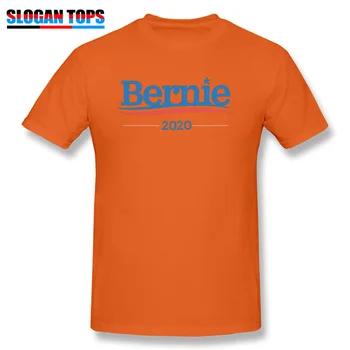 Muži Písmeno T-tričko Bavlna Tričko Bernie Sanders 2020 Kampaň T Mužské Tričko s Krátkym Rukávom Letné Šaty Plus Veľkosť Čierny Čaj