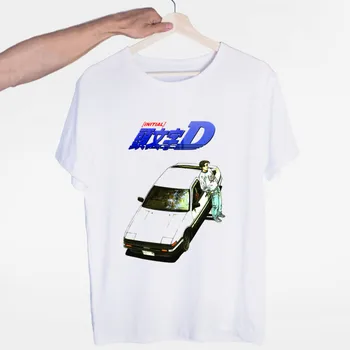 Muži Tlač Drift Japonské Anime T-shirt O-Krku, Krátke Rukávy Lete Bežné AE86 Počiatočné D Homme T Tričko