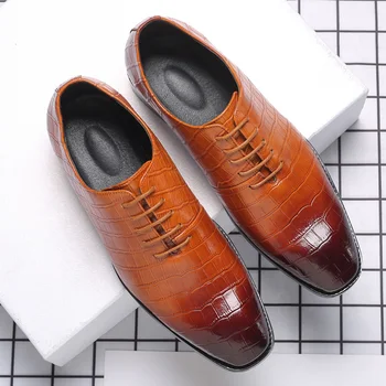Muži Šaty Topánky Formálne Svadby Kožené Topánky Business Bežné Kancelárske Mužov Bytov Oxfords