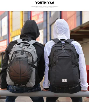 Muži Šport Basketbal, Futbal Batoh Školský batoh pre Dospievajúcich Chlapcov Futbalový Loptu Pack Notebook Futbal Čistý Posilňovne, Basketbal Tašky