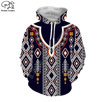 Muži ženy indický rodák Tlač 3d hoodies harajuku mikina na zips kabát Unisex streetwear Hip-hop Bežné Tepláková súprava pulóver N8