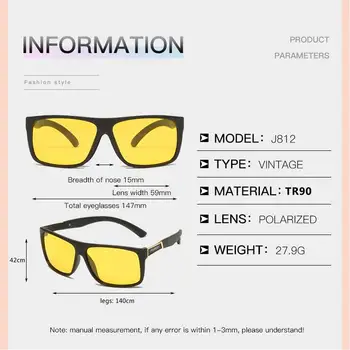 Muži Ženy TR90 Nočné Videnie Vodiča Okuliare Slnečné Okuliare Jazdy Autom slnečné Okuliare UV400 Anti-glare oculos Príslušenstvo
