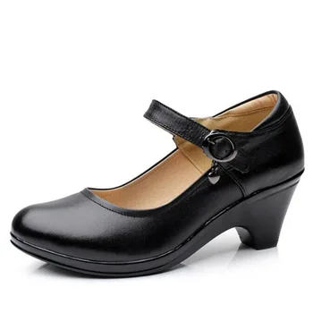 MVVJKE kvety dámske topánky podpätky 2019 nová jar, jeseň veľká veľkosť módne originálne kožené topánky topánky ženy čerpadlá