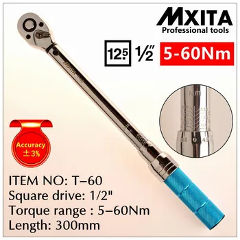 MXITA 1-400 nm Presnosť 3% Vysoká presnosť profesionálny Nastaviteľný momentový Kľúč auto Kľúč auto opravu Bicyklov ručné náradie sada