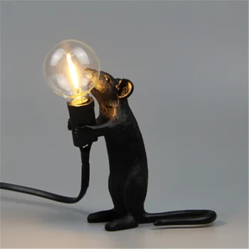 Myš dest svetlo Myši stolná Lampa LED E12 myši Stolové Lampy, písací Stôl Nordic Deti Izba Dekor LED Nočné Osvetlenie EÚ/AU/US/UK Plug