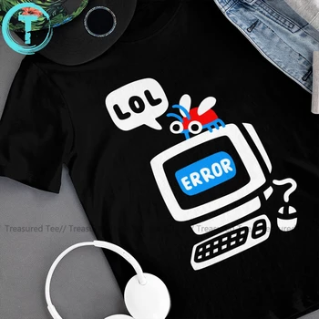 Myš T Shirt Počítač Chybu Klasické T-Tričko Grafické Muž Tee Tričko v Lete Plus veľkosť Bavlna Tričko