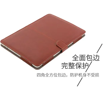 Mäkká PU Kože Taška na Notebook Flip Cover Notebook Prípade 11 12 13 15 16 inchs Macbook Air Pro Retina 13 15 Dotyk Bar A2179 A2141