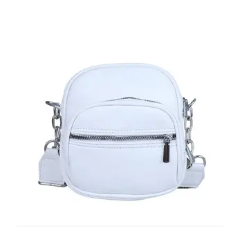 Mäkké kožené kabelky 2020 nové luxusné dizajnér dámy rameno messenger taška široký ramenný popruh, malé námestie, hlavné taška