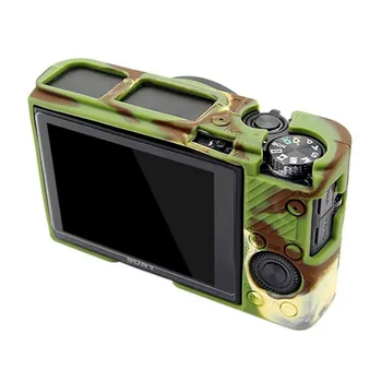 Mäkké Silikónové Fotoaparát prípade pre Sony RX100 III/IV/V Gumové Ochranné Telo Kryt Prípade, že Kože brašna pre Sony RX100 III / IV / V