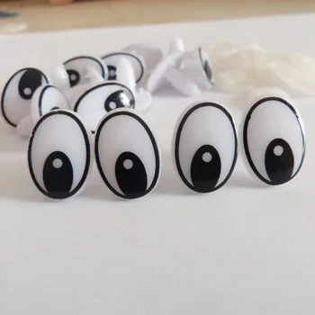 Móda 15x20mm plastové bezpečnostné zvierat hračka cartoon oči a tvrdú podložku pre diy bábika zistenia-20pcs-50pcs-100ks možnosť