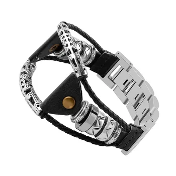 Móda Bežné Mužov Watchbands Pohode Nehrdzavejúcej Ocele Pásma Darček Handmade Náramok Náramok Popruhy Pre Samsung Galaxy Hodinky (46 mm)