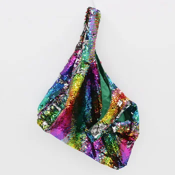 Móda Bling Taška Ženské Kabelky Hologram Laser Tašky pre Ženy Kabelky pre Dievčatá Reverzibilné Sequin Taška Rainbow Farebné Mermaid