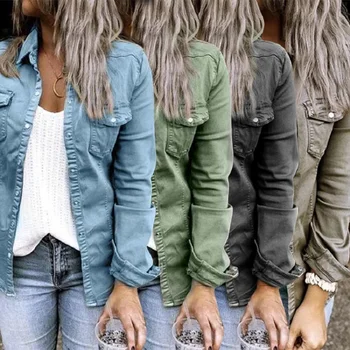 Móda Denim Tenké Vrstvy Pre Ženy Jeseň Jar Jediného Tlačidla Vrchné Oblečenie Topy Slim Džínsy, Bundy
