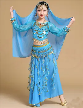 Móda Deti, Brušný Tanec Kostým Orientálnych Tanečných Kostýmov, Brušný Tanec Tanečník Oblečenie Indický Tanec Kostýmy Pre Deti doprava zadarmo