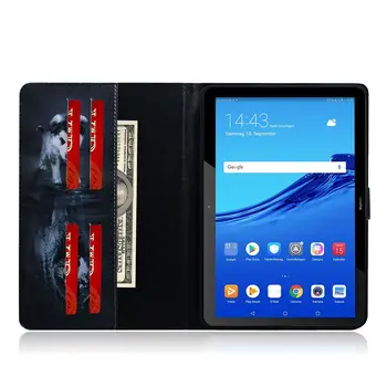 Móda Maľované Prípade Huawei MediaPad T5 10 AGS2-W09/L09 smart Cover Pre huawe MediaPad T5 10.1 palcový Ochranné puzdro+film+pero