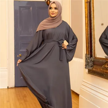 Móda moslimské oblečenie žien abaya Jednoduchých Základných Strednom Východe Turecka Farbou Plus Veľkosť Šaty, Šaty kaftane marocain šaty