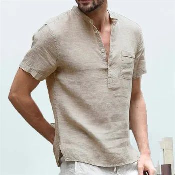 Móda Mužov Harajuku T Shirt 2020 Lete Pánske Bavlnené Obliečky Pevné Bežné Samec Krátky Rukáv Čínsky Štýl Tshirts Plus Veľkosť