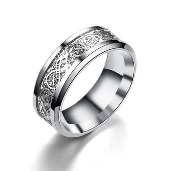 Móda nehrdzavejúcej ocele black cz zirkón mužov krúžok kapela večnosti zásnubné prstene pre mužov prst veľkoobchod šperky R4972