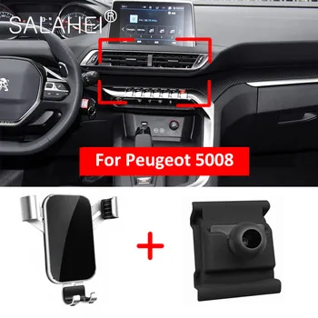 Móda Nové Auto, Mobilný Telefón Držiak Na Peugeot 5008 Air Vent Magnet Pripojiť Mobilný Telefón, GPS Podpora Smartphone Stojan Príslušenstvo